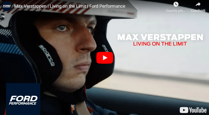 Max Verstappen e Ford già insieme in un spot Mustang [ VIDEO ]