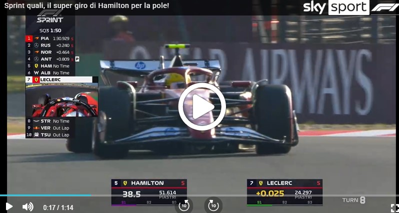 F1, Gp Cina: Hamilton fa la pole. Ecco il super giro di Lewis [ VIDEO ]